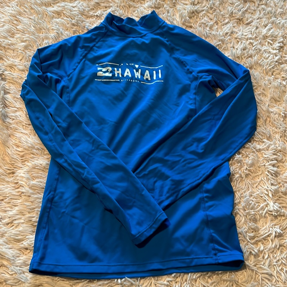 Billabong Hawaii Rashguard Swim Shirt, size 14.